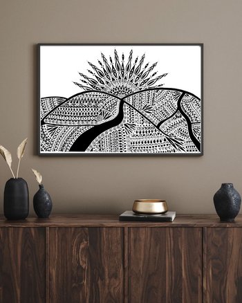 Produktfoto: Kunstdruck "Sonnenhang" A4