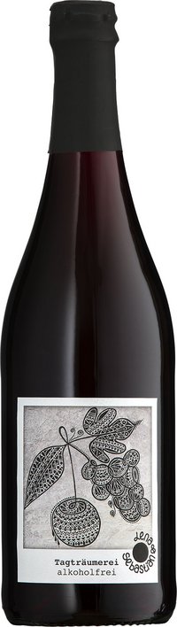 Alkoholfreier Fruchtsecco Tagtraeumerei - hangemaltes Desin 