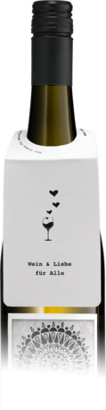 Produktfoto: Flaschenanhänger - Wein & Liebe