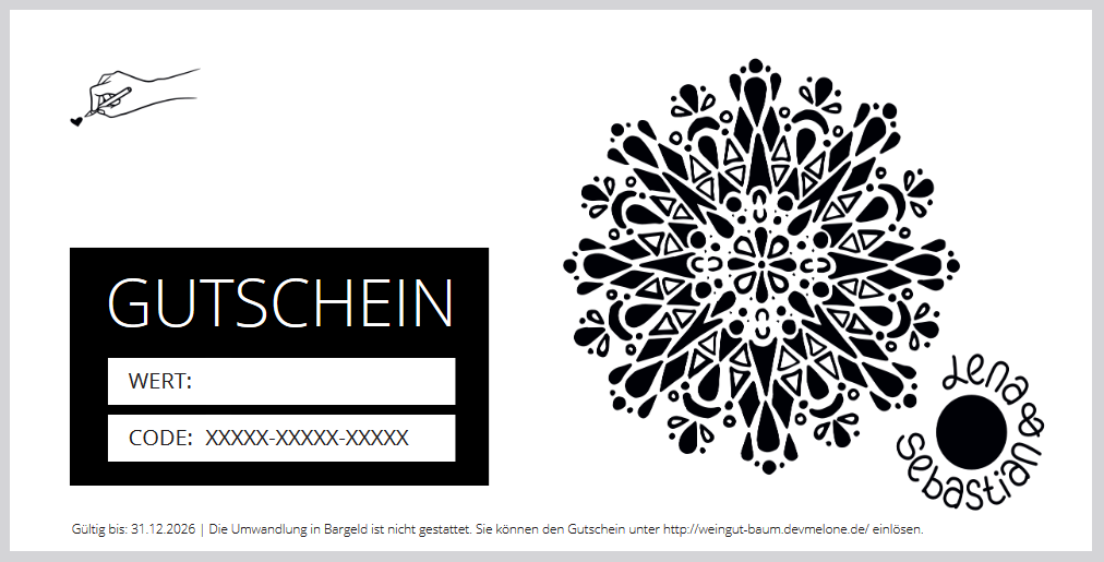 Produktfoto: 100 EUR Wertgutschein zum Ausdrucken